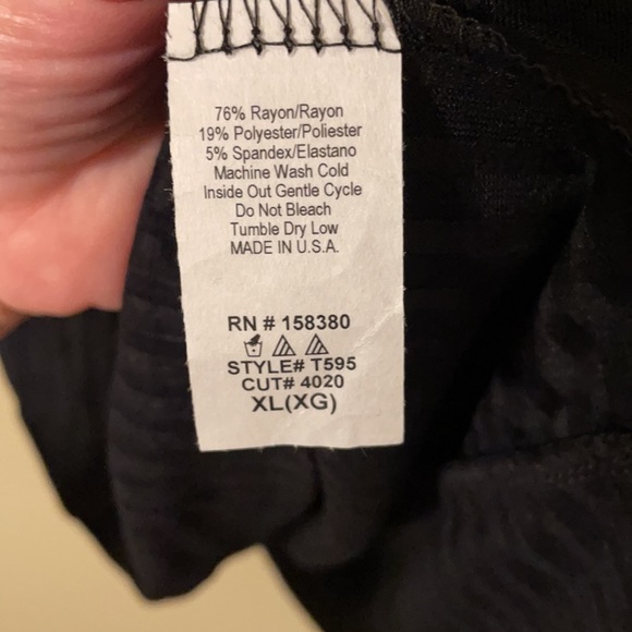 Wantable, Hacci Side Tie Rib Tee, Black, size XL, NWT - Picture 5 of 6